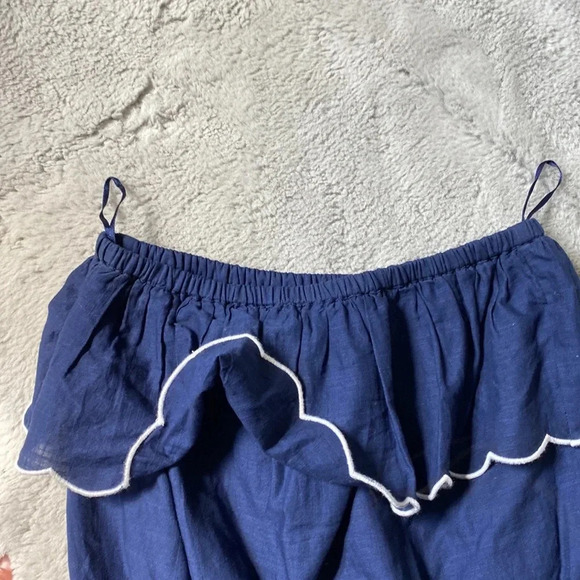 Vineyard vines navy strapless romper 100% cotton size XS - Picture 7 of 12